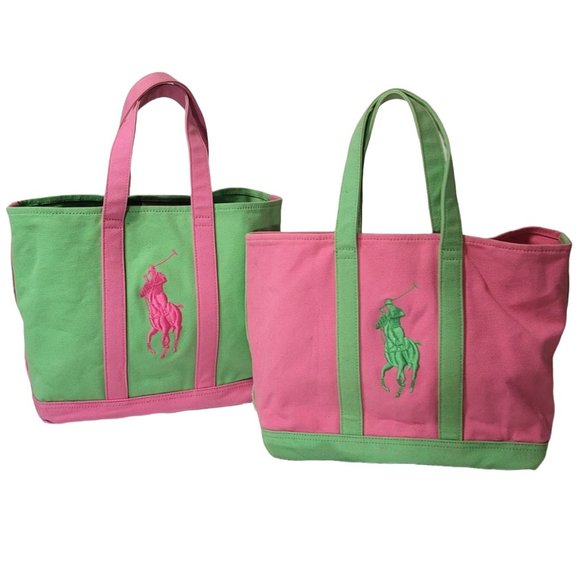 Ralph Lauren Handbags - Ralph Lauren Big Pony Polo Tote Set